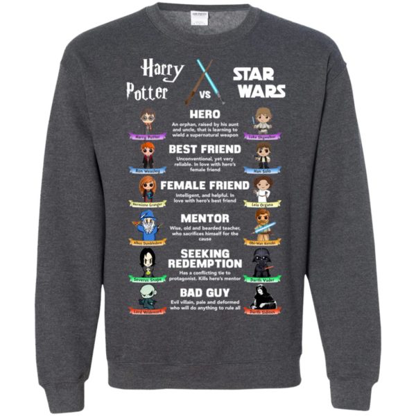 Harry Potter vs Star Wars: Hero, Best Friend, Female Friend Sweater