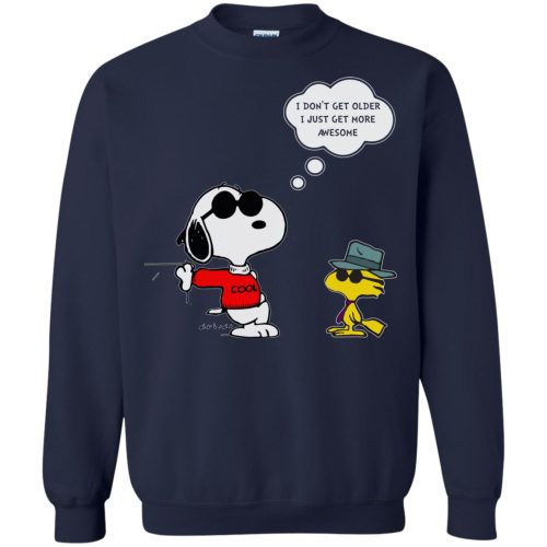 Snoopy I dont get older I just get more awesome christmas sweater