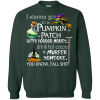 I Wanna Go To A Pumpkin Patch Watch Horror Movies Halloween Sweater