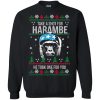Harambe Loved Christmas Sweater