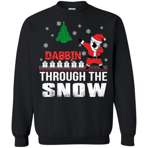 Dabbin Throught The Snow Christmas Sweater