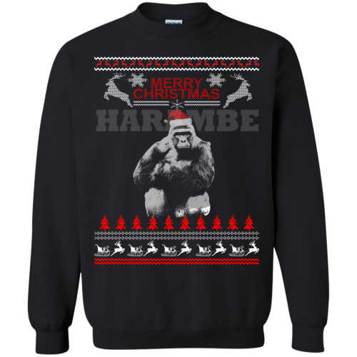 Harambe Merry Christmas Sweater