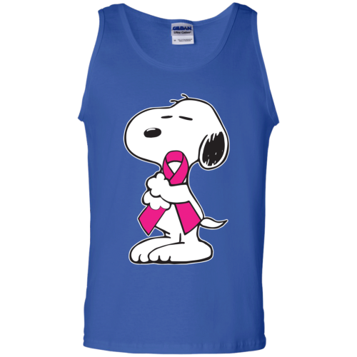 Snoopy Breast Cancer Snoopy Hugs Cancer Ribbon T Shirts