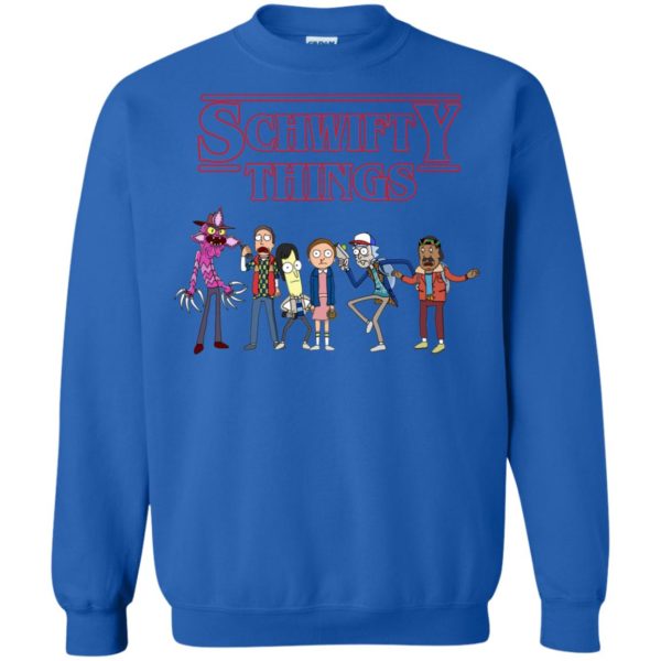 Schwifty Things Stranger Things vs Rick and Morty Sweater