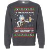Rick and Morty Sweater: Tis The Season To Get Schwifty Sweatshirt