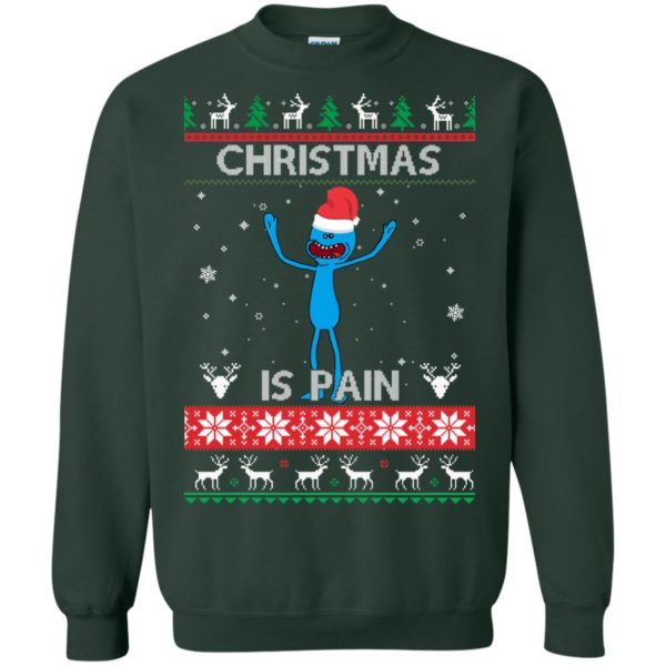 Mr Meeseeks Christmas Is Pain Rick and Morty Christmas Sweater