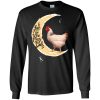 Chicken shirt: I Love you to the moon and back t shirt