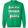 Be Nice To The Trucker Santa Is Watching Christmas Sweatshirt