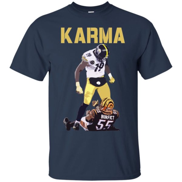 Karma Shirt: Smith Schuster's hit on Burfict T Shirts, Sweatshirt