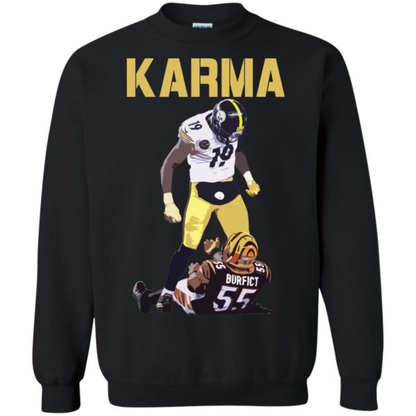 Karma Shirt: Smith Schuster's hit on Burfict T Shirts, Sweatshirt