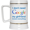 I Don't Need Google My Girlfriend Knows Everything Mug Coffee
