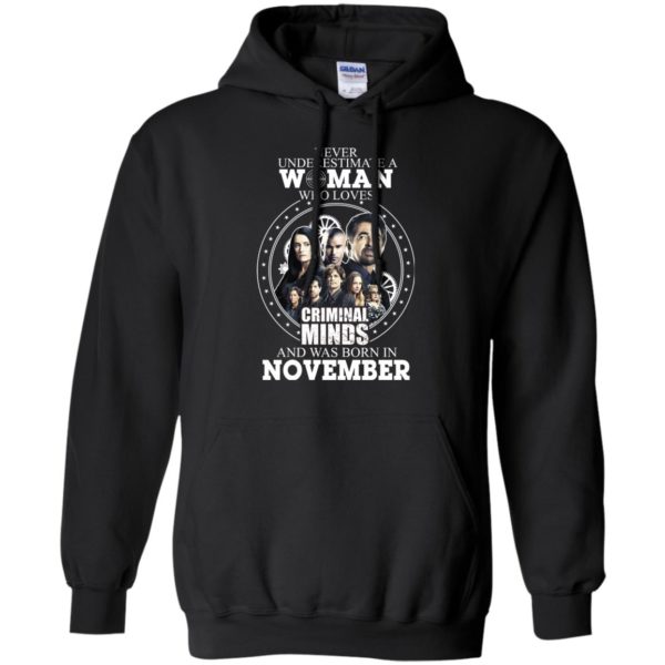 A Woman Who Loves Criminal Minds and Was Born In November T Shirts