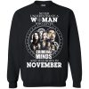 A Woman Who Loves Criminal Minds and Was Born In November T Shirts