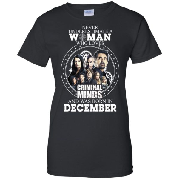 A Woman Who Loves Criminal Minds and Was Born In December T Shirts, Hoodies