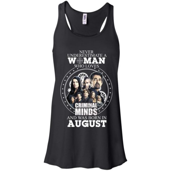 A Woman Who Loves Criminal Minds and Was Born In August T Shirts, Hoodies