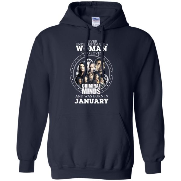 A Woman Who Loves Criminal Minds and Was Born In January T Shirts, Hoodies