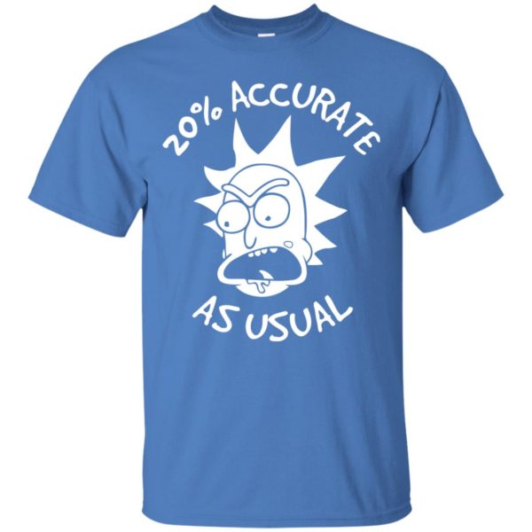 Rick and Morty 20% Accurate as Usual T Shirts