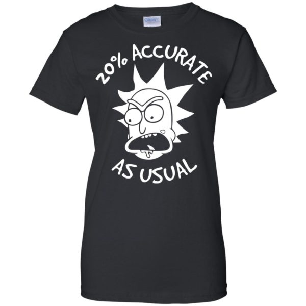 Rick and Morty 20% Accurate as Usual T Shirts