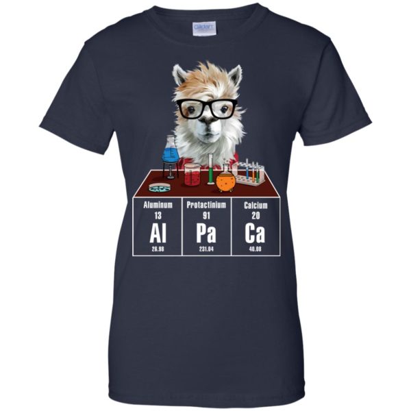 Chemistry Alpaca Cute Llama Science Teacher T shirts