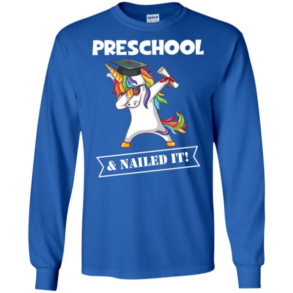 Unicorn Dabbing Graduation Preschool And Nailed It T shirts