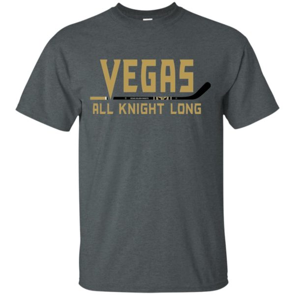 Vegas All Knight Long Hockey T shirts