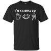 I'm A Simple Guy Beer Football BBQ T Shirts