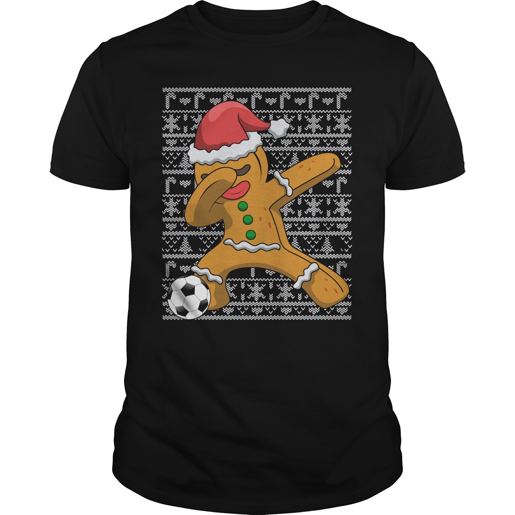 Dabbing Gingerbread Man Soccer Shirt
