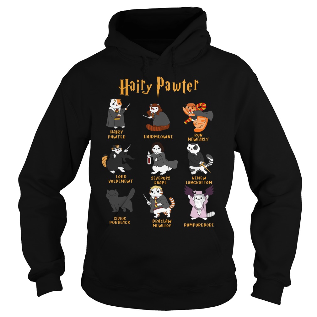 Funny Hairy Pawter For Cat Lovers Shirt