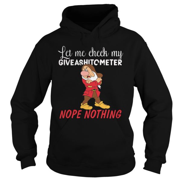 Grumpy Jolly Let Me Check My Giveashitometer Nope Nothing Christmas Shirt