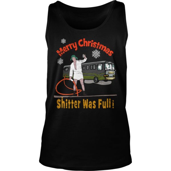 The Shitter Was FullMerry Christmas RV Camper Shirt