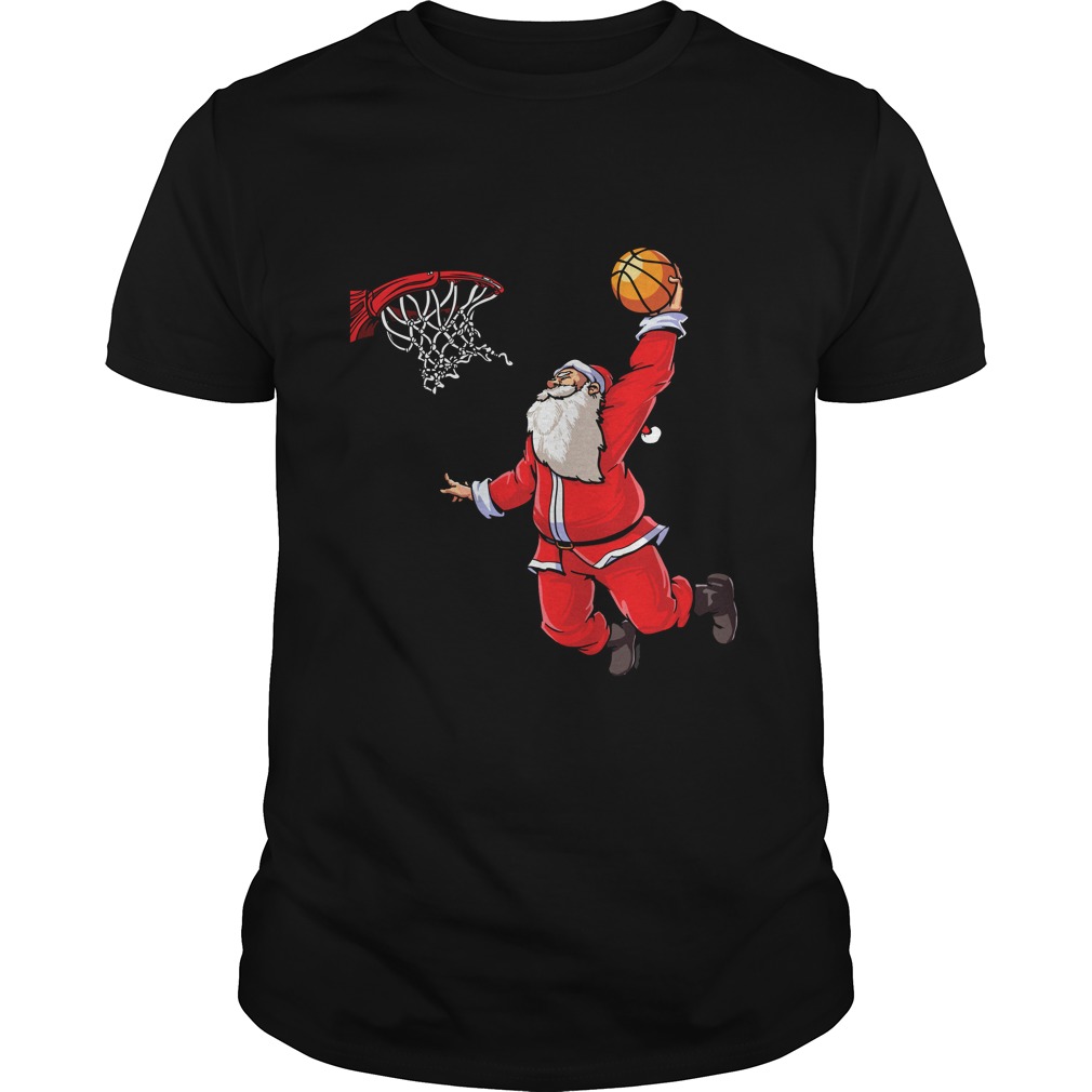 Basketball Santa T Shirt Christmas Hat Ball