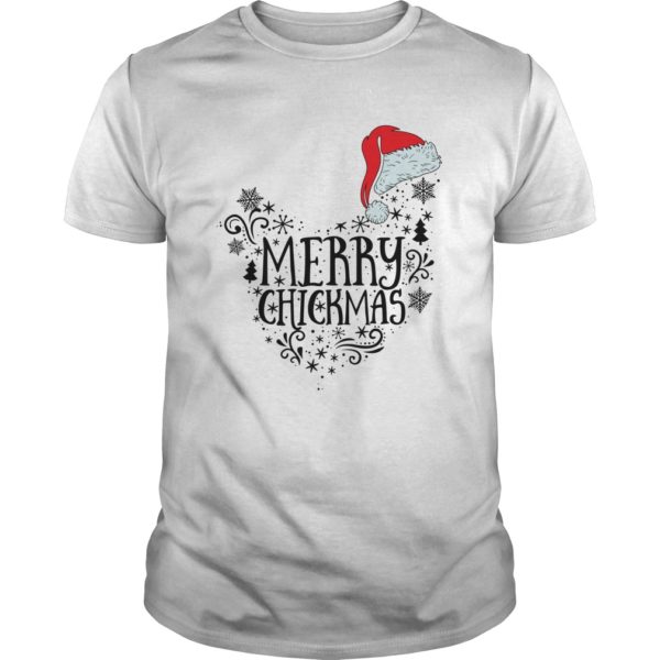 Chicken Christmas T Shirt Merry Chickmas Santa Claus Shirt