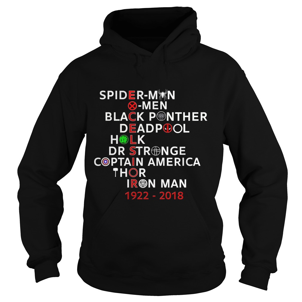 Excelsior 1922 2018 Spider Man X Men Black Panther Shirt