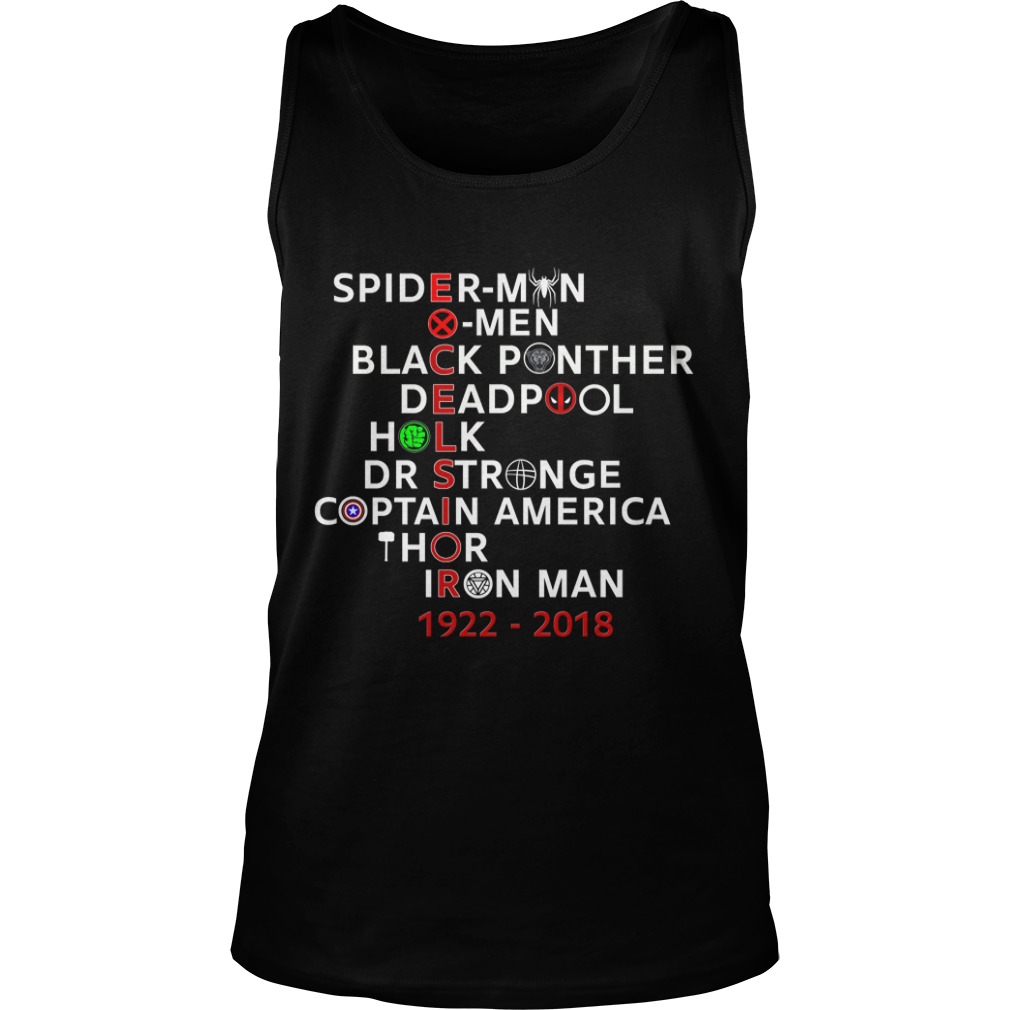Excelsior 1922 2018 Spider Man X Men Black Panther Shirt