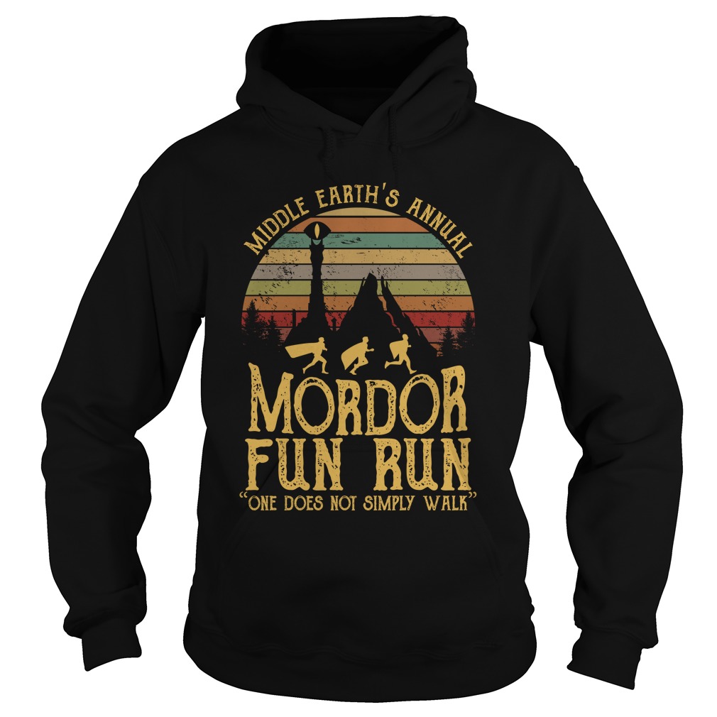 Mordor Fun Run Middle Earth's Annual One Does Not Simply Walk Shirt