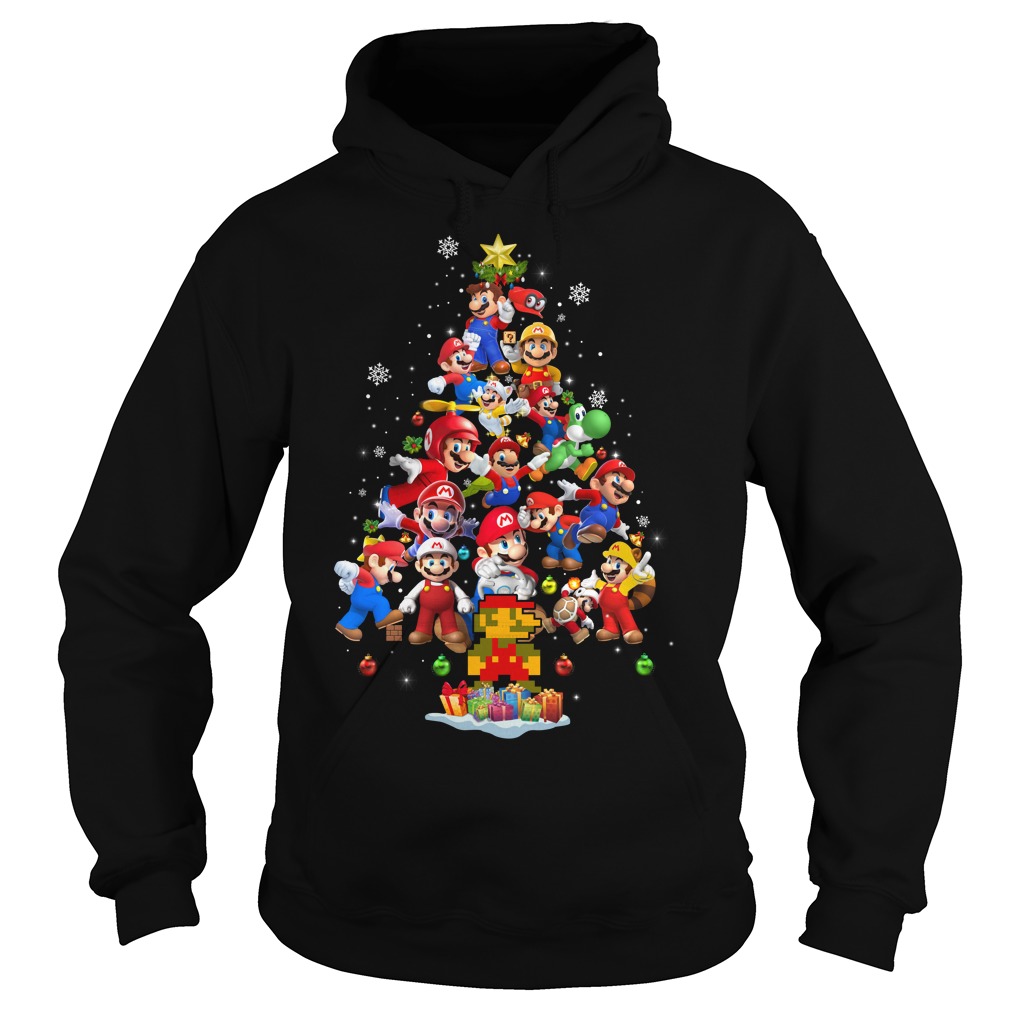 Super Mario Christmas Tree Shirt