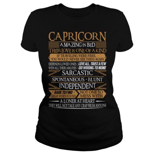 Capricorn Amazing In Bed Their Love Is Of A Kind Shirt