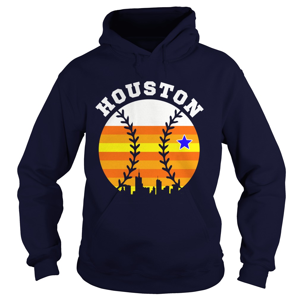 Houston Baseball Throwback Retro Astro Stripe hoodies