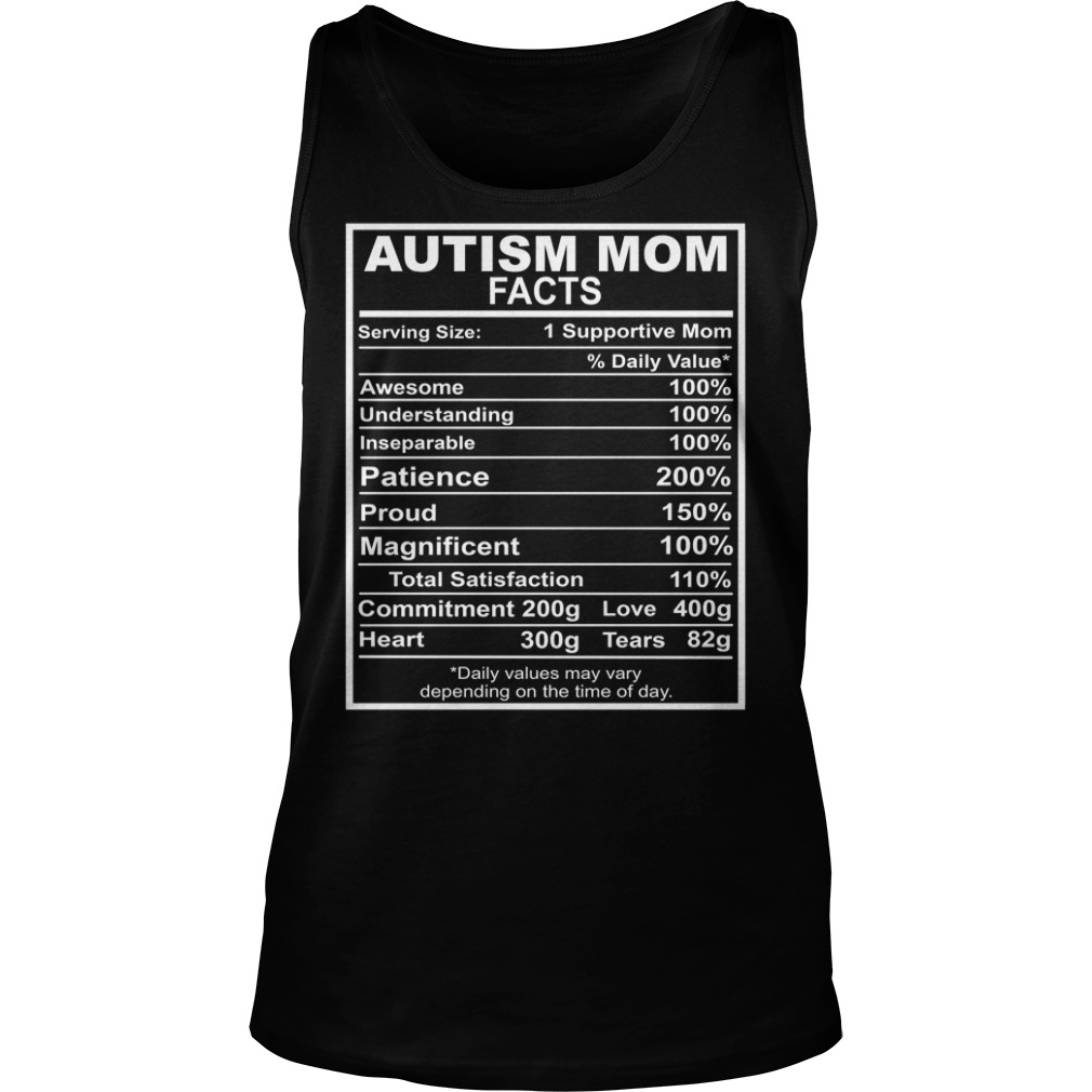 Autism Mom Facts Tank Top