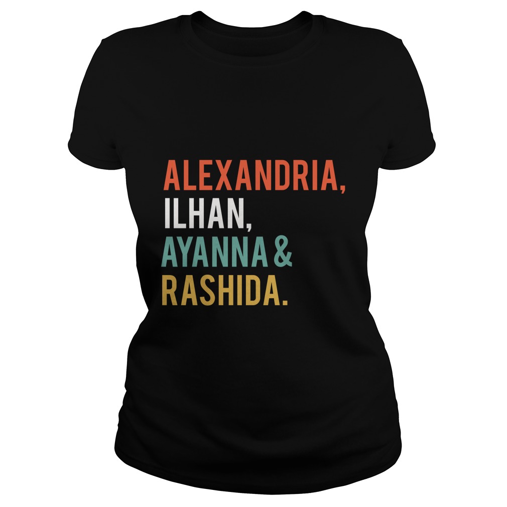 SQUAD Alexandria Ilhan Ayanna Rashida Women in Congress Shirt Ladies
