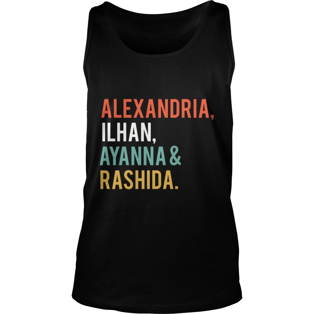 SQUAD Alexandria Ilhan Ayanna Rashida Women in Congress Shirt Tank Top