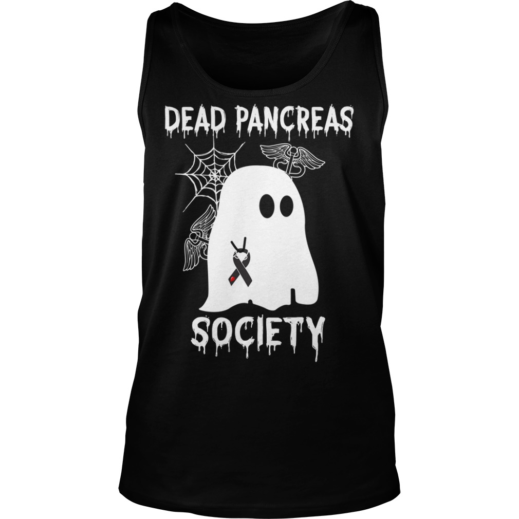 Dead Pancreas Society Ghost Halloween Shirt Tank Top