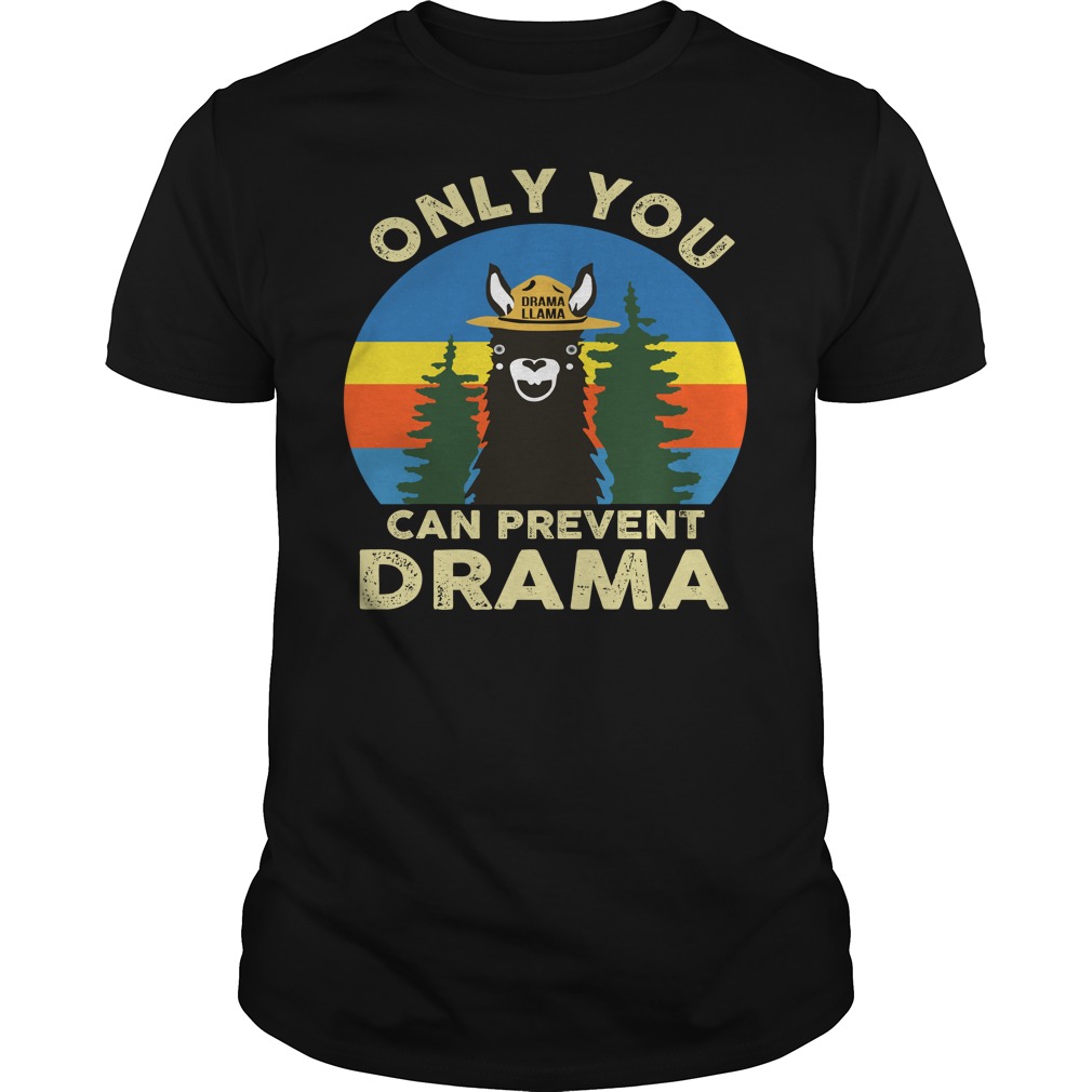 Llama Camping Only You Can Prevent Drama Shirt