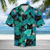 Black Cat Tropical Hawaiian Shirt