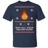 Studio Ghibli Calcifer May All Your Bacon Burn How's Moving Castle Ugly Christmas Shirt