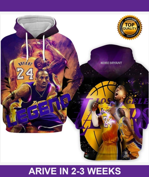 Kobe Bryant 24 Legend 3D Hoodie