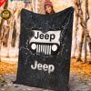 Soft Throw Black Jeep Fleece Blanket Winter Blanket