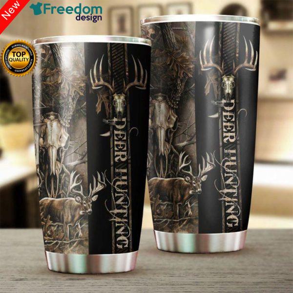 Deer Hunting Steel Tumbler Cup 20oz