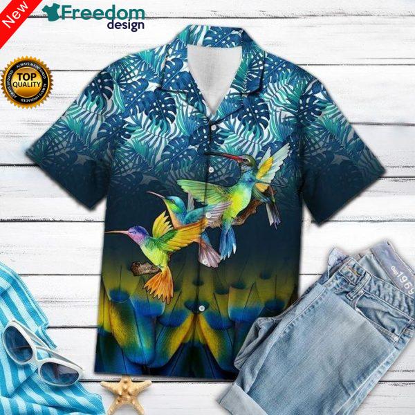Hummingbird Forest Hawaiian Shirt | Unisex