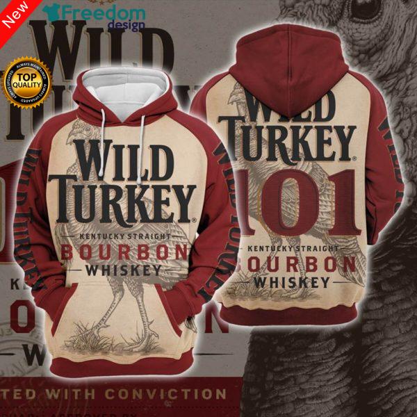 3D All Over Printed Wild Turkey (Bourbon) Hoodie T Shirt Joggers